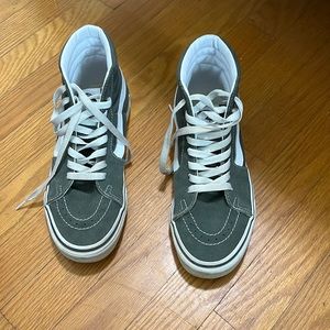 sage green sk8 highs